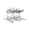 Doppelstockparker Lindau Profi doppelseitig, 500 mm Radabstand, 16 Stellplätze insgesamt 16