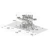 Doppelstockparker Lindau Profi doppelseitig, 500 mm Radabstand, 16 Stellplätze insgesamt 16