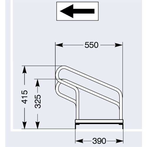 Fahrradständer Typ 1000, einseitig