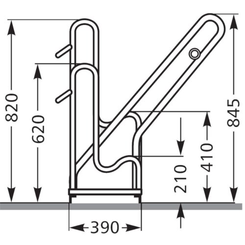Anlehnparker Typ 4500XBF Stellplätze 2