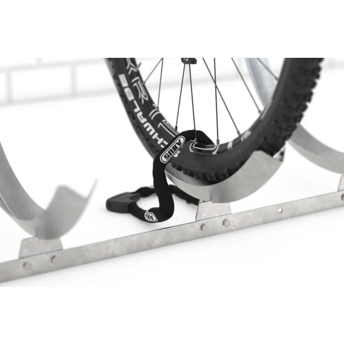 Fahrradparker/Schräghochparker Barcelona, einseitig Montage zur Wandmontage  Stellplätze 4