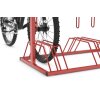 Werbe-Fahrradständer Security Station mit Laufrollen Druckarten ohne Digitaldruck  Farbe RAL 9006 Weißaluminium