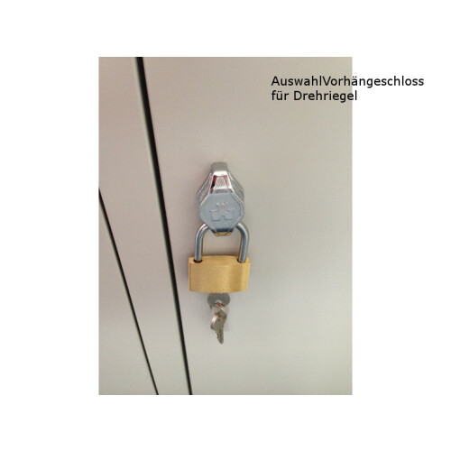 Schliessfachschrank 8 Fächer,  2 Abteile, 4 Fächer übereinander, Abteilbreite 300mm