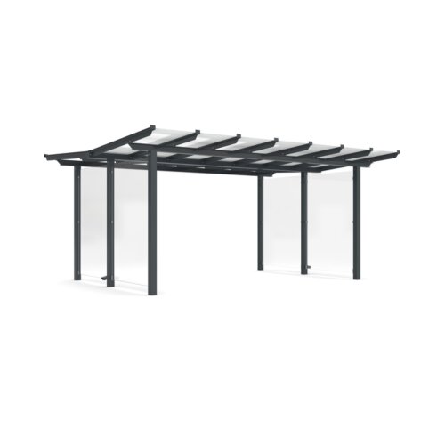 Fahrradüberdachung Modell P23, doppelseitig