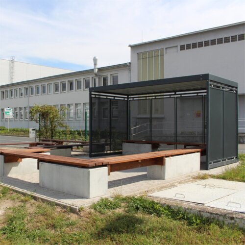 Raucherunterstand Modell K1 a/a