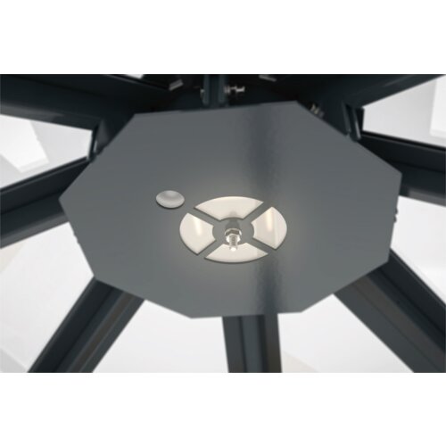 Raucherunterstand Paris P803/VSG Beleuchtung ohne  Seitenwände/Dekor/Sichtschutz ohne Seitenwände  Sitzbänke ohne