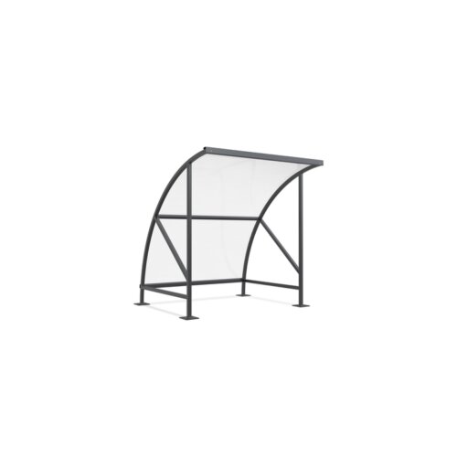 Unterstand Bamberg 16, einseitig Ausführung verzinkt  Fahrradständer ohne  Seitenwände ohne