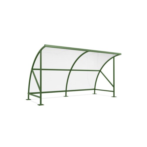 Unterstand Bamberg 18, einseitig Ausführung verzinkt  Fahrradständer ohne  Seitenwände ohne