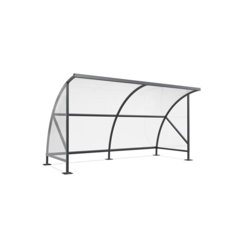 Unterstand Bamberg 18, einseitig Ausführung verzinkt  Fahrradständer ohne  Seitenwände ohne