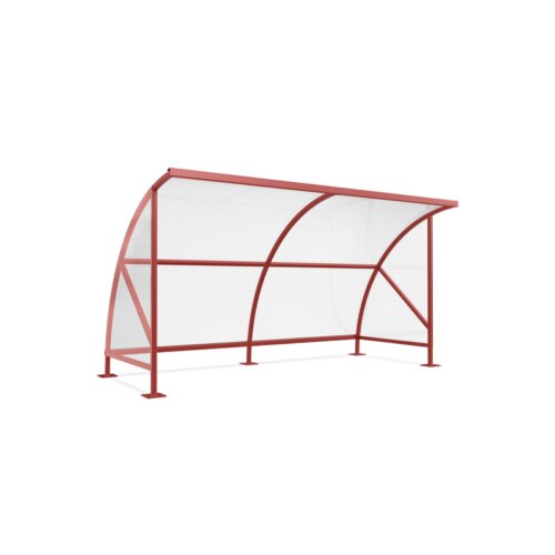 Unterstand Bamberg 18, einseitig Ausführung verzinkt  Fahrradständer ohne  Seitenwände ohne