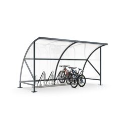 Überdachung Bamberg B1, Silber, 17,32 m²