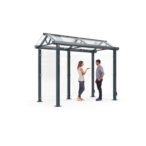 Wartehalle Zürich Z, Breite 3000 mm, 5,30 m² Breite 3000 Grundfläche 5,30