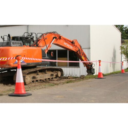 Absperrsystem Komplett-Set Eco-Line, rot/weiß, 750 mm, 4 Sets