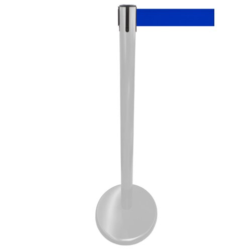 Personenleitsystem P-Line Future Gurt Farbe blau Pfosten Farbe anthrazit Pfosten Material Metall
