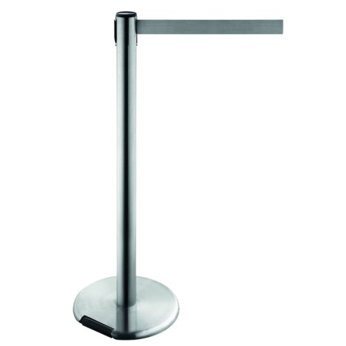 Personenleitsystem P-Line Future, aus Edelstahl, Gurtlänge 4m, rollbar