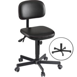 Arbeitsdrehstuhl tief Kunstleder manuelle...