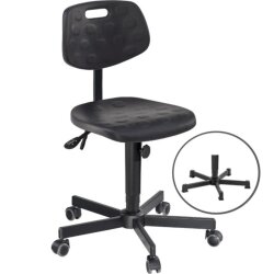 Arbeitsdrehstuhl tief PU manuelle Höhenverstellung