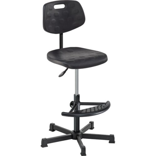 Arbeitsdrehstuhl Light hoch PU mit Fußhalbring