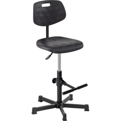 Arbeitsdrehstuhl Light hoch PU mit Aufstiegshilfe