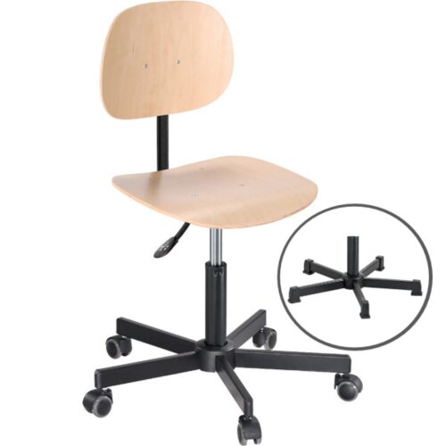 Arbeitsdrehstuhl Light tief Buche