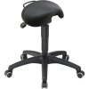 Sattel Hocker tief Stoff schwarz
