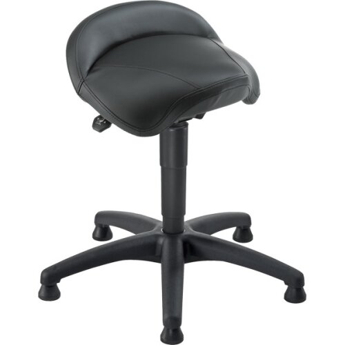 Hocker Sattel tief Kunstleder