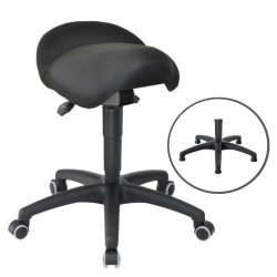 Hocker Sattel tief Stoff