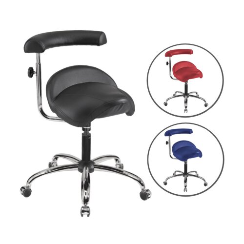 Sattelhocker mittlerer Verstellbereich mit Lehne