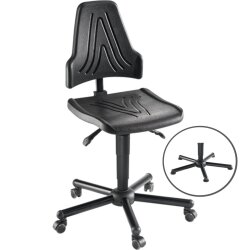 Arbeitsdrehstuhl XXL PU Anti Schock auf Rollen oder...