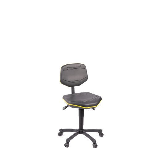 Arbeitsdrehstuhl PU mit verschieden farblichen Zierstreifen