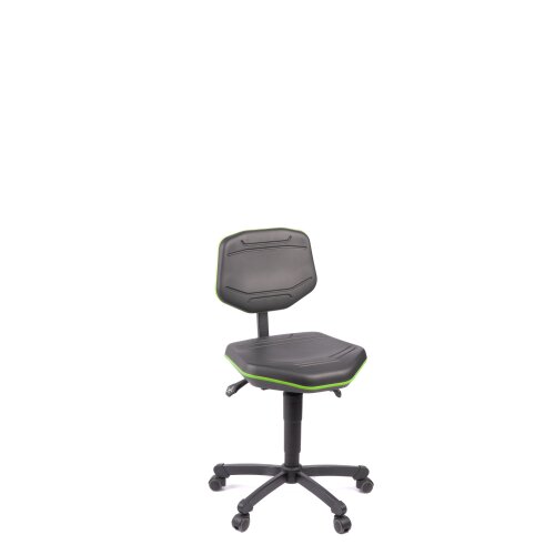 Arbeitsdrehstuhl PU mit verschieden farblichen Zierstreifen