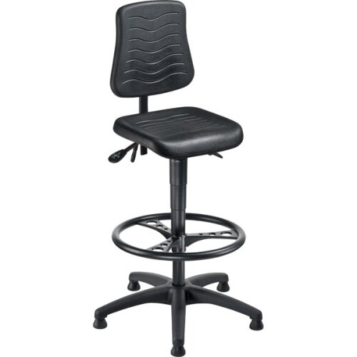 Arbeitsdrehstuhl PU mit Aufstiegshilfe