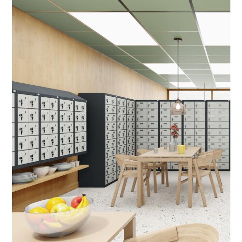 Kleinfachschrank 25 Fächer mit Schrägdach