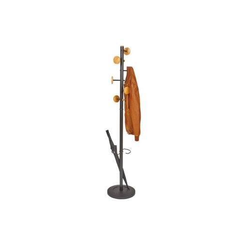 Kleiderständer Music Schwarz / Helles Holz