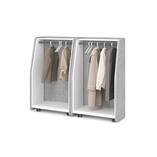 Garderobe Mobil mit Schallschutz