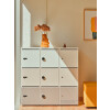 Schliessfachschrank Holz mit Einwurfschlitz, Abteilbreite 400 mm, 3 Fächer
