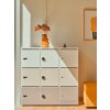 Schliessfachschrank Holz mit Einwurfschlitz, Abteilbreite 450 mm, 4 Fächer