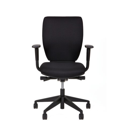 Bürostuhl mit Polsterrücken in schwarz