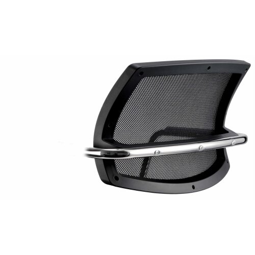 Freischwinger mit Netzrücken chrom / schwarz