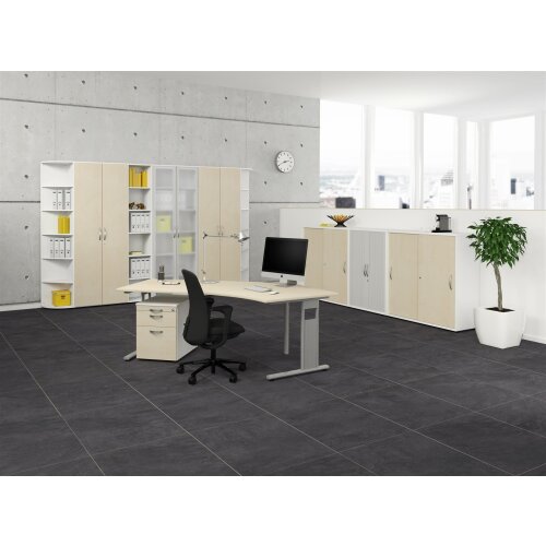 Querrollladenschrank 2 Ordnerhöhen 120 cm breit