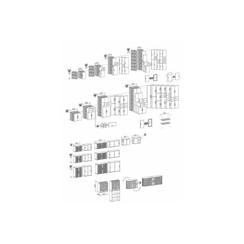 Querrollladenschrank 3 Ordnerhöhen 120 cm breit