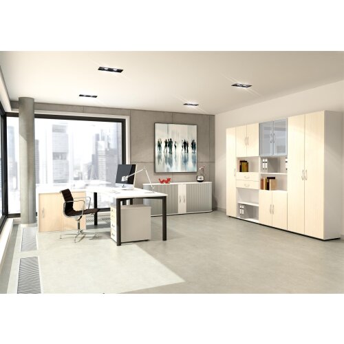 Regal 2 Ordnerhöhen 75 cm hoch 80 cm breit