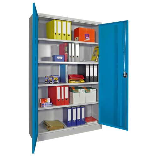 Stahlschrank 195 cm hoch, 120 cm breit,  40 cm tief