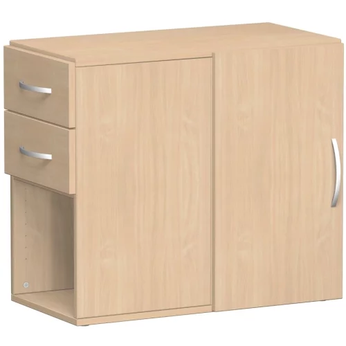 Anstell-Schrank mit Schubkasteneinsatz und Flügeltür