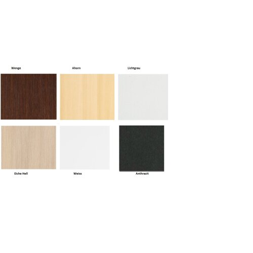 Design Klapptisch einseitig gerundet auf Rollen