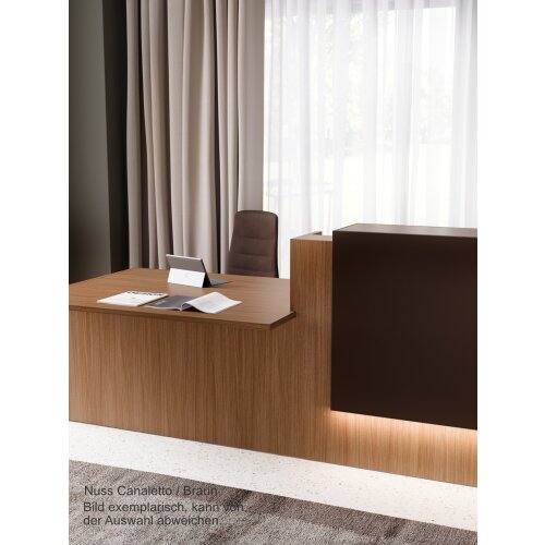 Empfangstheke mit Beratungsanbau