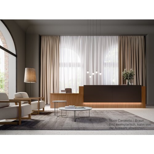 Empfangstheke mit Beratungsanbau