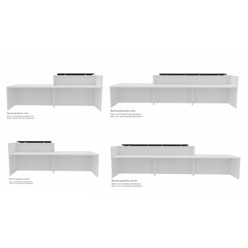 Empfangstheke mit Beratungsanbau