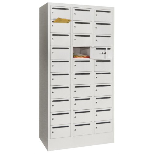 Postverteilerschrank 30 Fächer, 400mm Abteilbreite