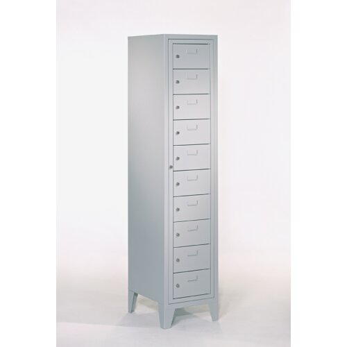 Verteilungsschrank mit Haupttüre 10 Fächer, auf Füssen